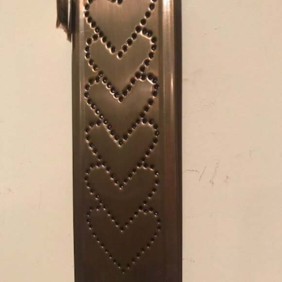 New Heart Candle sconce in Antiqued Brass - Picture 6 of 6